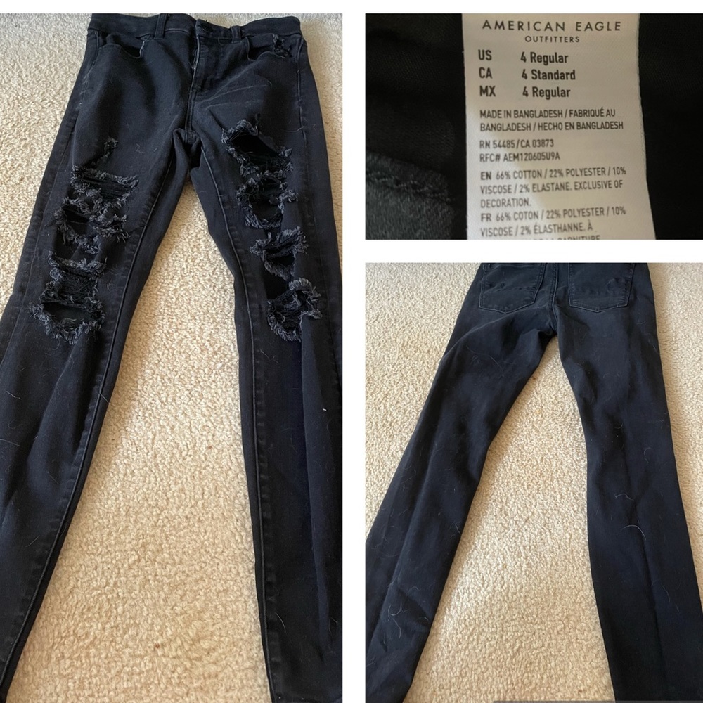 American Eagle next level stretch black jeans